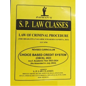 SP Law Classes Notes on The Code of Criminal Procedure (Cr. P. C) i.e. The Bhartiya Nagarik Suraksha Sanhita, 2023 (BNSS) as per SPPU  New Credit Pattern CBCS (Code No. LCC 0701 by Prof. A. U. Pathan Sir  